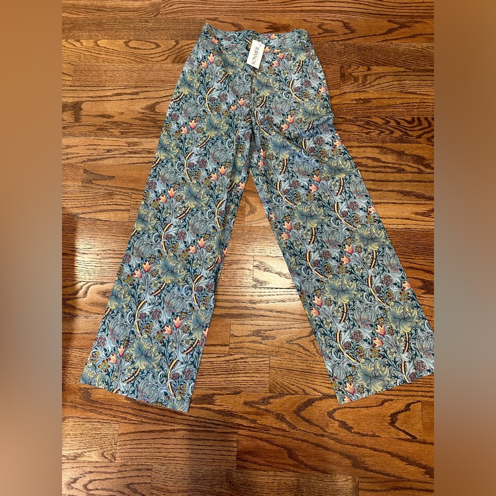 SONMER wide leg floral pants NWT